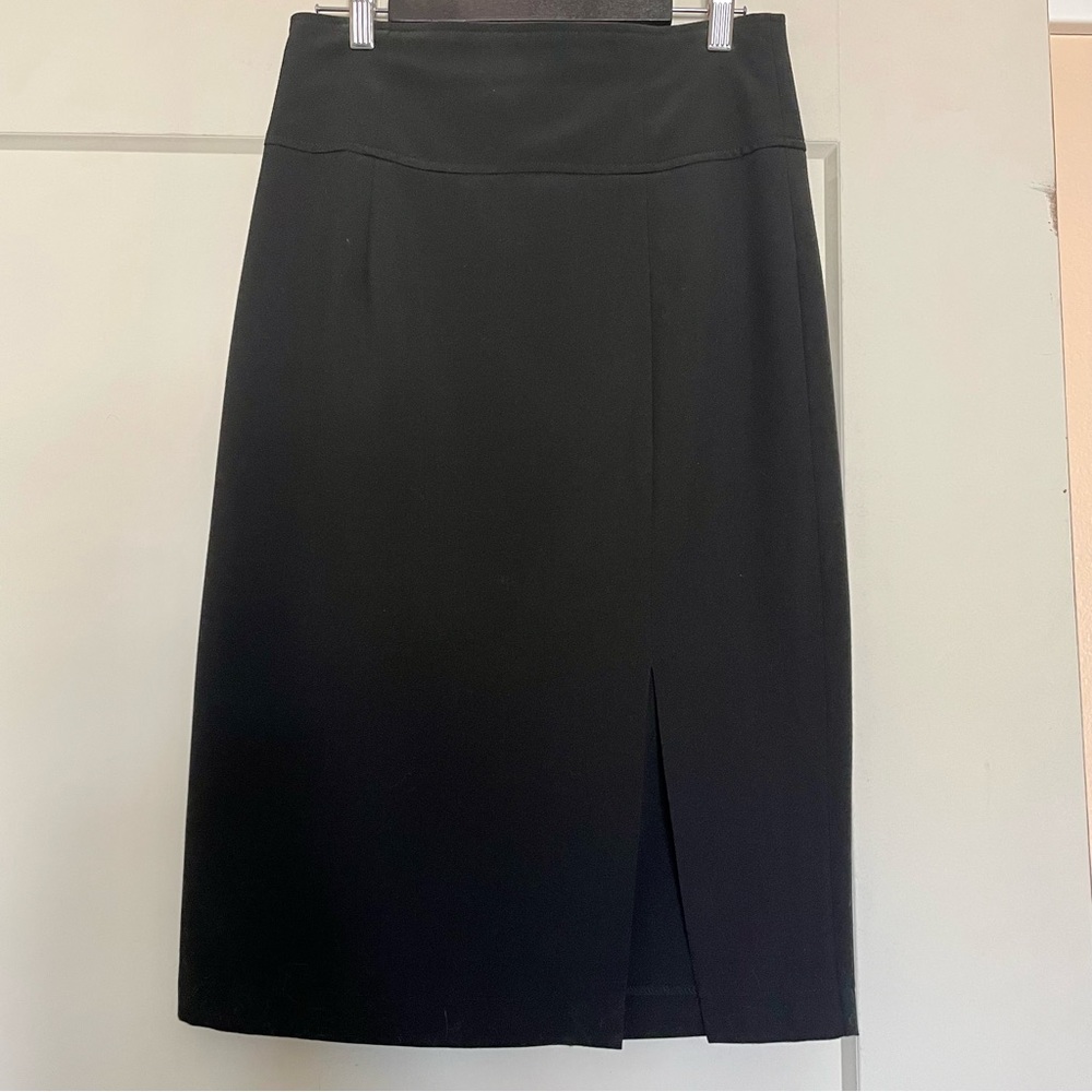 Forever 21 black pencil skirt with a slit, size S